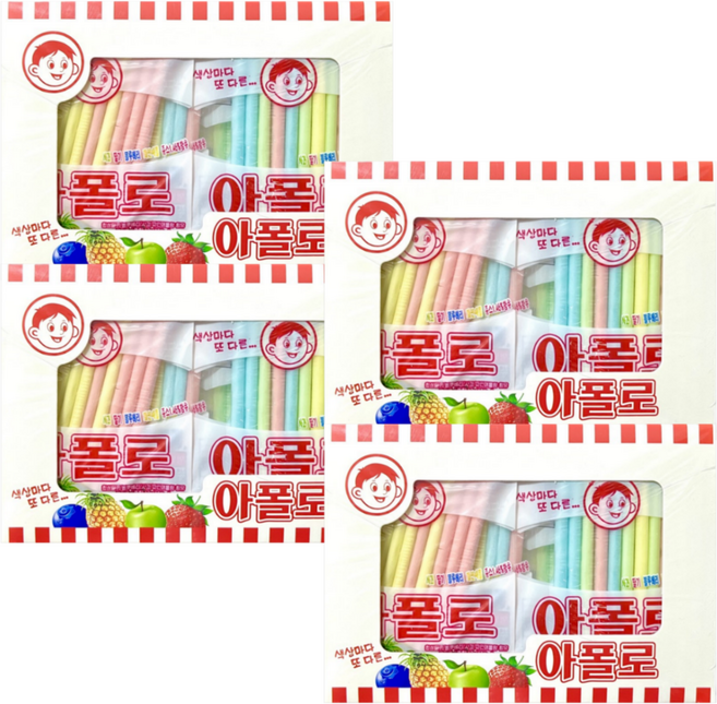 추억의과자 아폴로, 180g, 4개