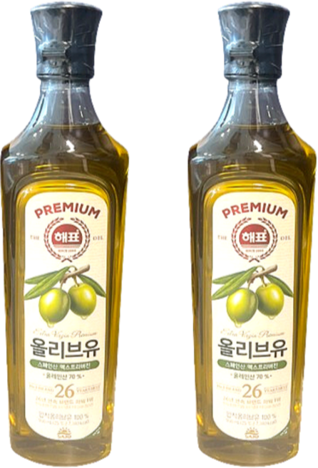 사조해표 올리브유, 2개, 900ml