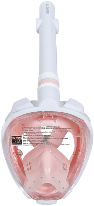 나이스프로 풀페이스 프로페셔널 스노쿨링마스크, 쉘핑크