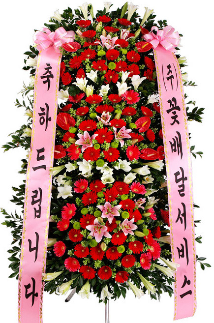 (오늘도착) 99플라워 축하화환 3단 ST-FA247 - 개업 승진 축하 전국당일배송 꽃화환