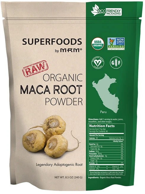 엠알엠 슈퍼푸드 로우 마카 루트 파우더 글루텐 프리 비건, 1개, 240g - 쿠팡