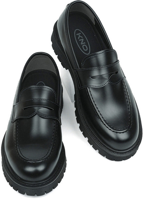 KINOI [공장직영] 소가죽 수제화공장 페니로퍼 발편한 남성 캐주얼 정장 웨딩 4cm 키높이 남자로퍼