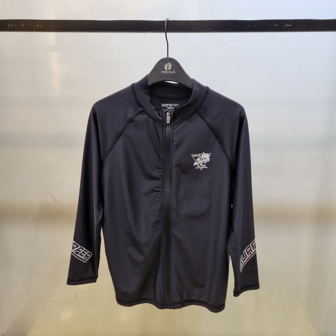 행텐주니어 남아 소매레터링 집업 래글런 래쉬가드 14520-078-401-69