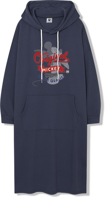 일루소 디즈니 미키 오리지널 후드티 롱 원피스