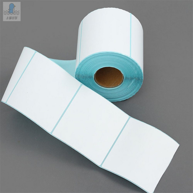 소월상점 바코드 감열 롤라벨 600매 80X80MM 바코드용지