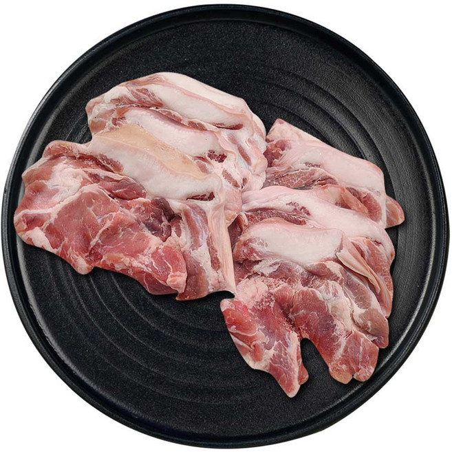 (배터짐) 특미 국내산 돼지 도래창( ji guan you) 구이용 돼지내장 돼지막창 돼지곱창 뒷덜미살 뒷고기, 왕덜미살1kg 뒷고기, 1개