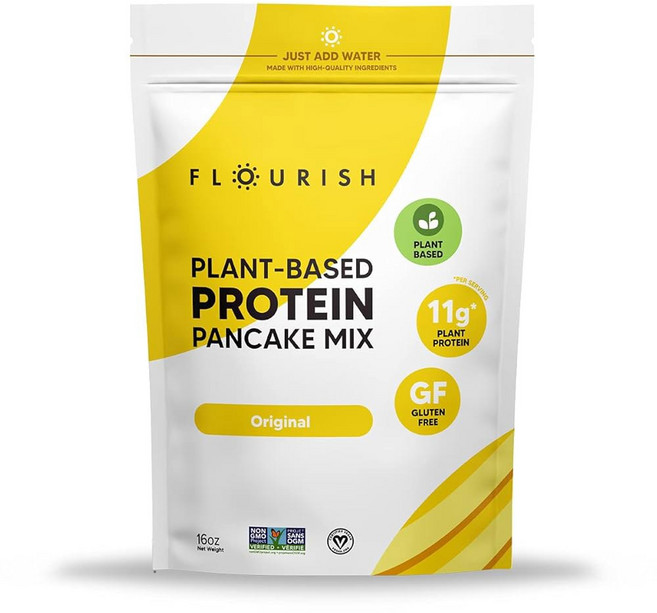 번성 - 식물성 단백질 팬케이크 & 와플 믹스 글루텐 프리 Non-GMO 천연 슈퍼푸드 고단백 및 섬유질 물만 추가 - 오리지널 16온스, 1개