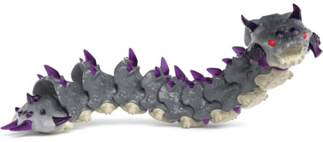 슐라이히 Schleich Eldrador Creatures Battle Cave with Shadow Tiger Figure and Shooting Weapon Toy Play, Shadow Worm