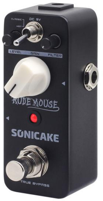 SONICAKE Rude Mouse Bypass Underg nd 오버드라이브 디스토션 퍼즈 기타 이펙트 페달 QSS 18
