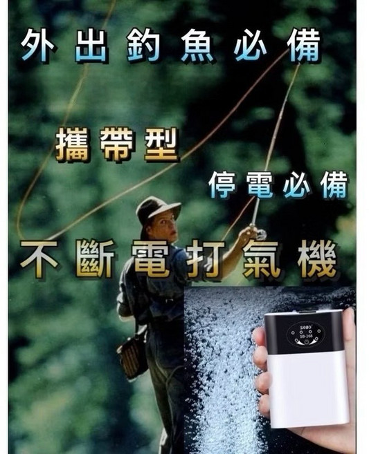 SOBO 打氣機 交直流兩用不斷電設計 釣魚停電必備, 1個, 單孔, 單孔