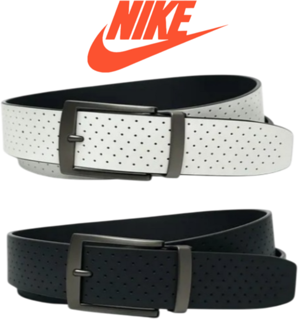 (매장정품) 나이키 골프 남성 자동 벨트 등산 일상 비지니스룩 출근룩 혁띠 허리띠, 자동럭셔리화이트