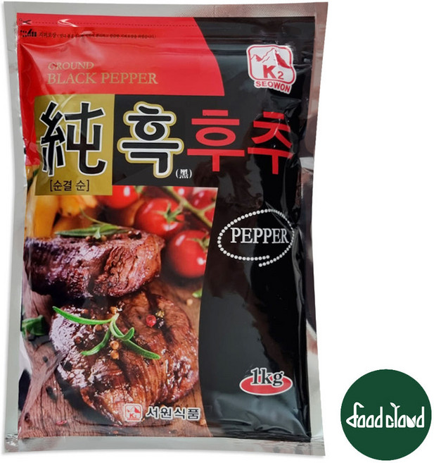 K2 순 흑후추 1kg / 순후추 90%, 1개