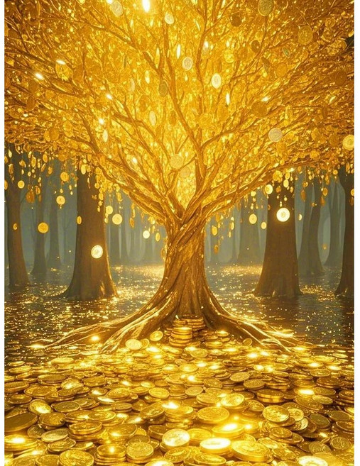 돈나무 우드 조각퍼즐 부귀재물 금전수 금화 황금나무 돈들어오는 풍수지리 직소퍼즐 300 700 500 1000 1500피스, 1개, 퍼즐선택3번 돈나무 금전수, 300피스