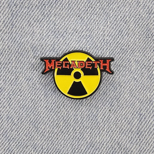 BC715 MegaDETH 메가데쓰 방사능 음악 뱃지 배지