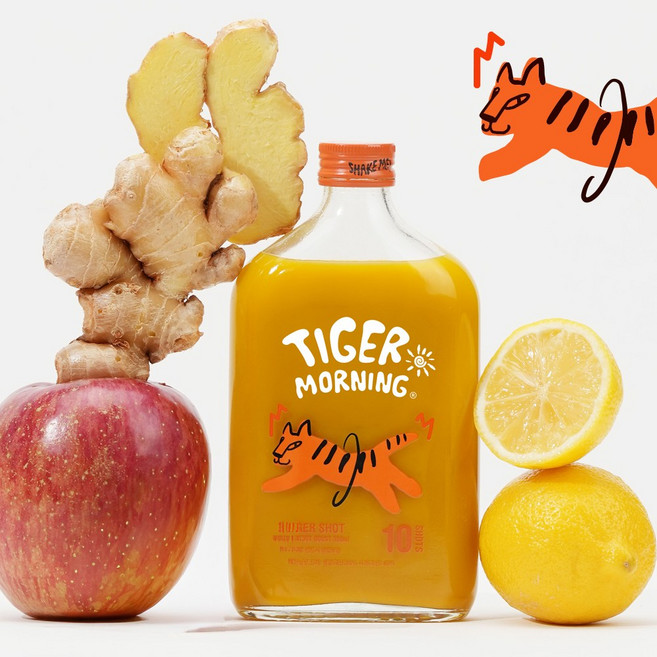 타이거모닝 진저샷 스타터키트 샷잔 모닝루틴카드, 1개, 350g