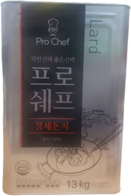 돈지 라드유 프로쉐프 정제돈지, 1개, 13kg