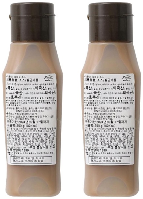 아워홈 행복한맛남 중화풍소스, 250g, 2개