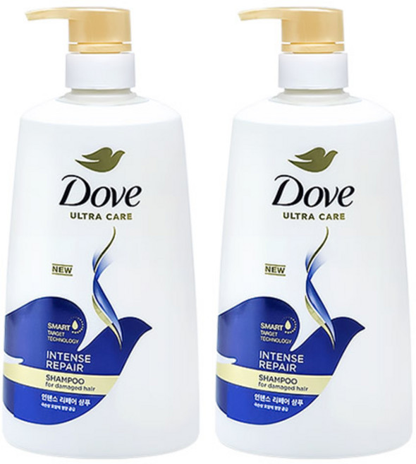도브 인텐스 리페어 샴푸, 680ml, 2개