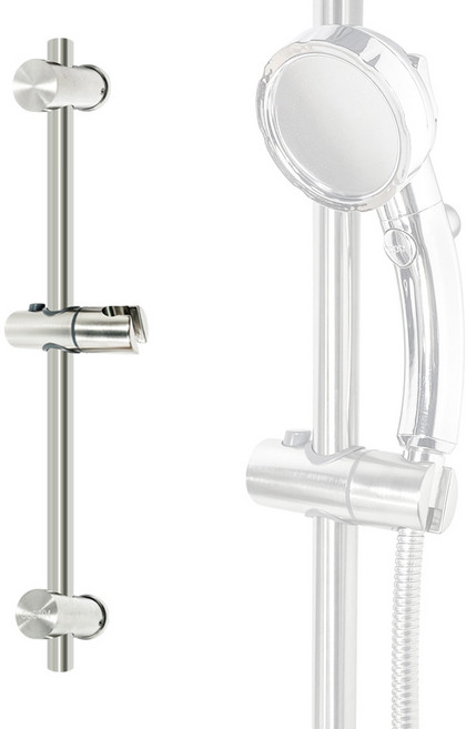 스텐304 슬라이드바 샤워기 거치대 간격 높낮이 조절 만능 샤워바, 1세트