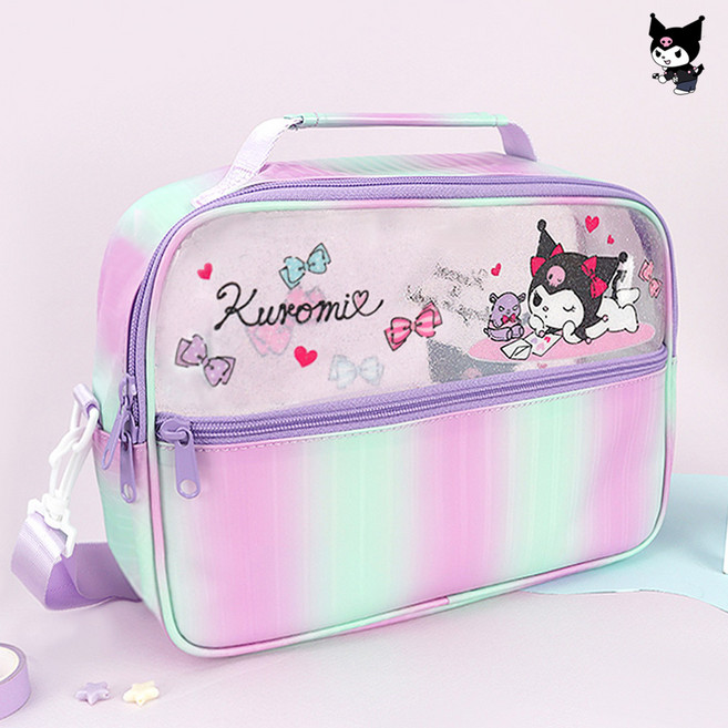 수영가방 쿠로미 투명사각 비치백 여아 주니어 여성 워터백 방수가방 물놀이가방