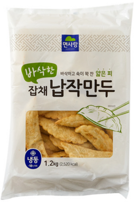 면사랑 바삭한 잡채납작만두, 19개, 1.2kg