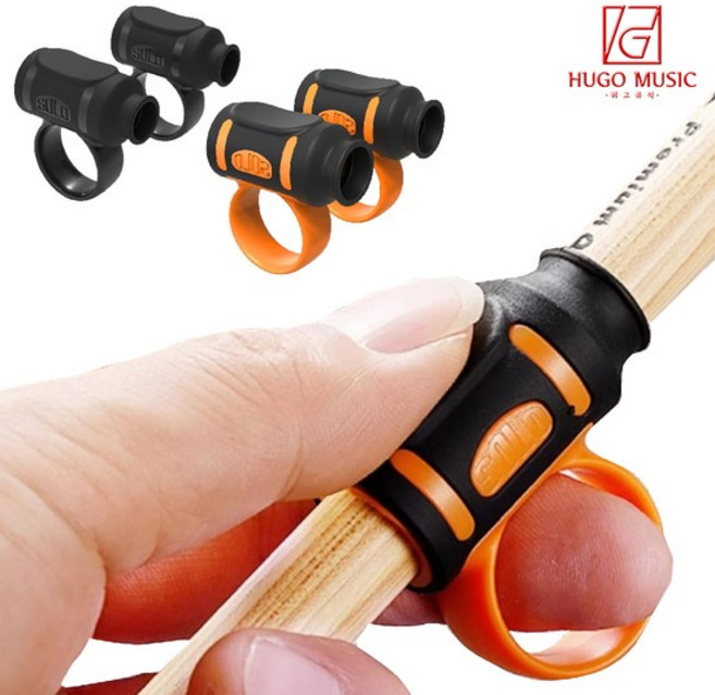 위고뮤직 SD-10 드럼스틱 에이드 5A5B7A7B 스틱 손가락 받침대 손잡이 블랙, 블랙(5A/5B), 1개
