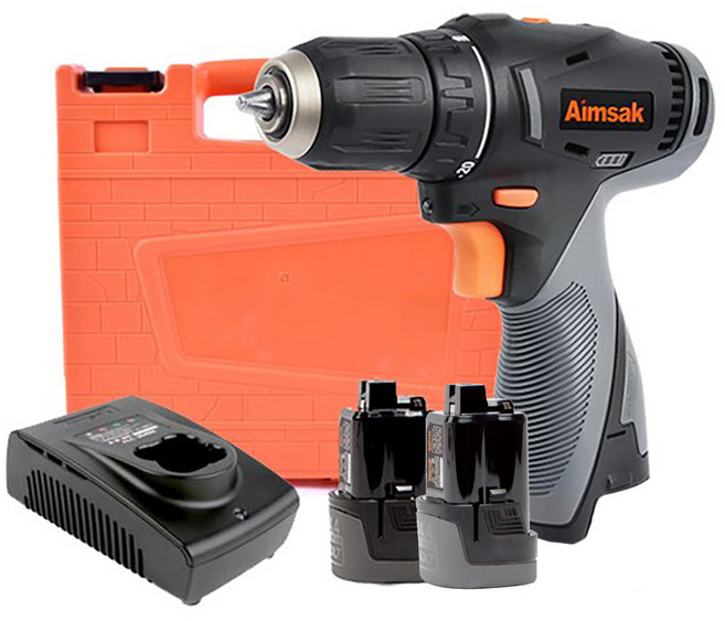 아임삭 AD414R 3G 충전 드라이버 드릴 14.4V 2A 2개셋, 1