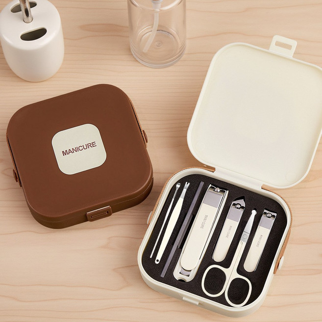 로열스테디 튀지않는 손톱깎이 세트, 1세트, 아이보리