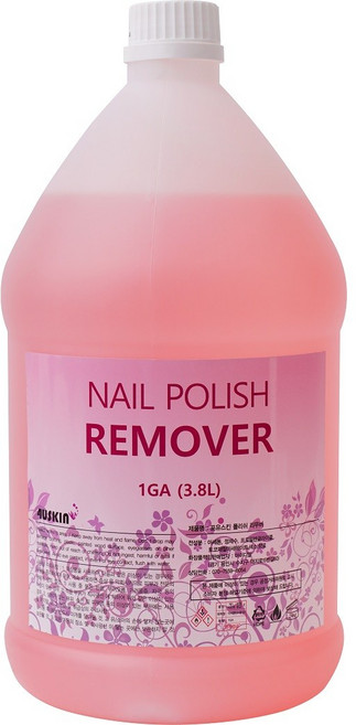 4uskin 폴리쉬리무버 네일리무버 대용량, 1개, 3.8L