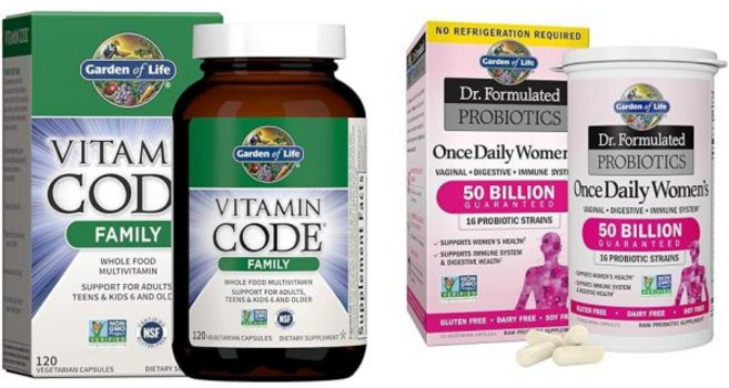 가든오브라이프 Garden of Life Multivitamin Family Formula 120 Capsules & Dr Formulated Probiotics for Wom, Multivitamin + Probiotic, 1개, 30정