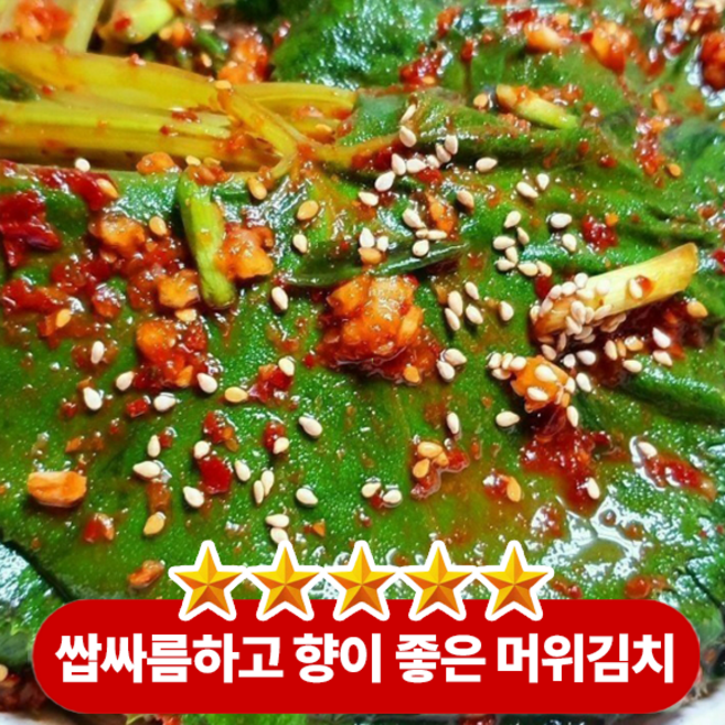 은은한 쌉싸름함과 깊은 감칠맛이 어우러지고 부드러우면서도 줄기에는 은근한 아삭함이 살아있는 별미 머위김치, 1박스, 500g