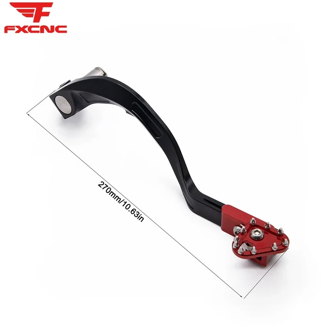 혼다 CRF300 알루미늄 오토바이 리어 레버 시프트 브레이크 모터바이크 기어 페달, 01 black red