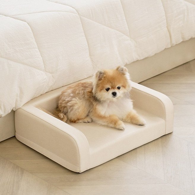 코코리에또펫 친환경 엔젤 펫침대 강아지 고양이 소형 방수 미끄럼방지, 1개, 크림