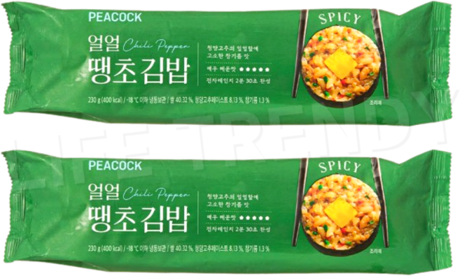 피코크 땡초김밥, 2개, 230g