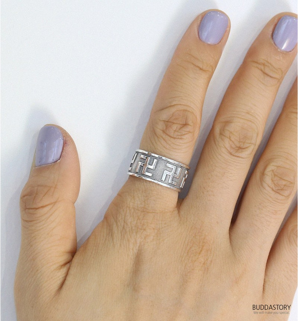 925실버 불교반지 만자반지 순은반지