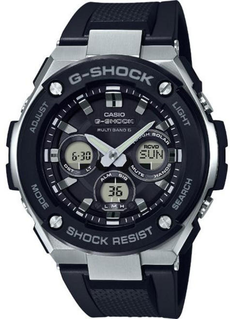 CASIO G-SHOCK 카시오 지샥 GST-W300-1AJF [G-STEEL (G 스틸) 전파 솔라 미들 사이즈]