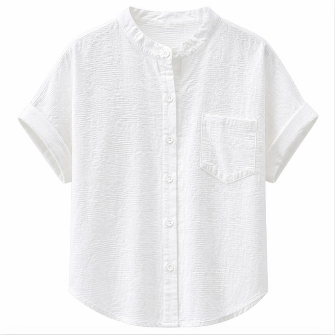 휠렉스 여성 루즈핏 데일리 반팔 셔츠 YA56