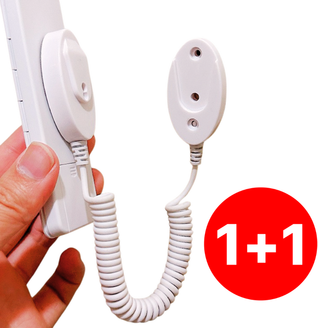 반샐리 리모컨 분실방지 스트랩 거치대 줄, 화이트, 2개