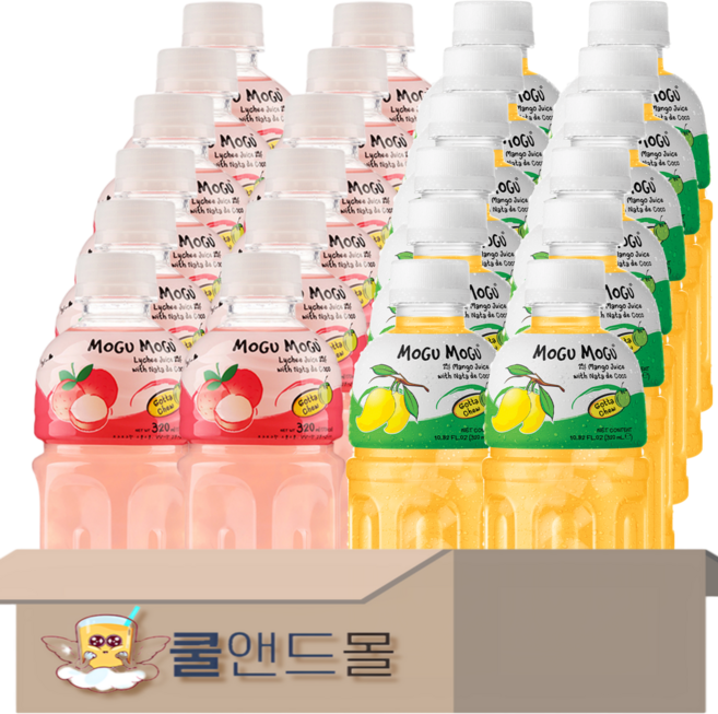 모구모구 2종혼합 (리치 12개 + 망고 12개) 320ml 24개, 1세트