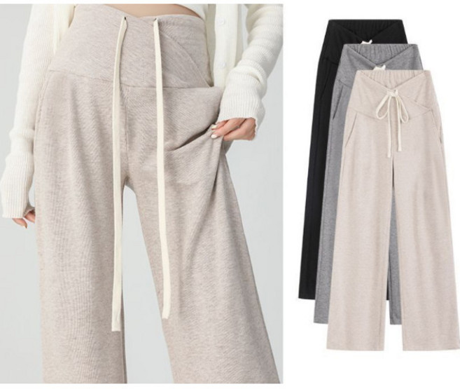 孕婦褲 外穿 長褲 寬鬆 休閒 直筒 闊腿 褲子