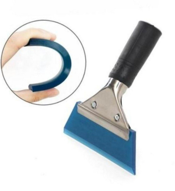 고무헤라 자동차물기제거 물때제거 유리창 스퀴지밀대, 블루, 1개