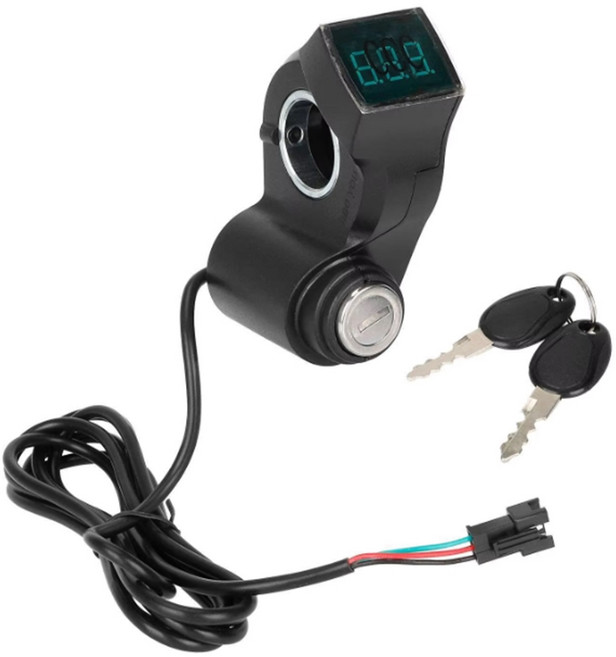 킹콩 전동킥보드 핸들장착형 볼트게이지 키박스 도난방지 열쇠, 레드, 1개