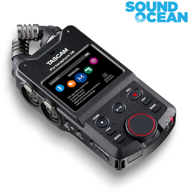 타스캠 TASCAM 포터블 레코더 녹음기 휴대용 보이스 레코더 ASMR 녹음 인터뷰등 다용도, Portacapture X6 포터캡처