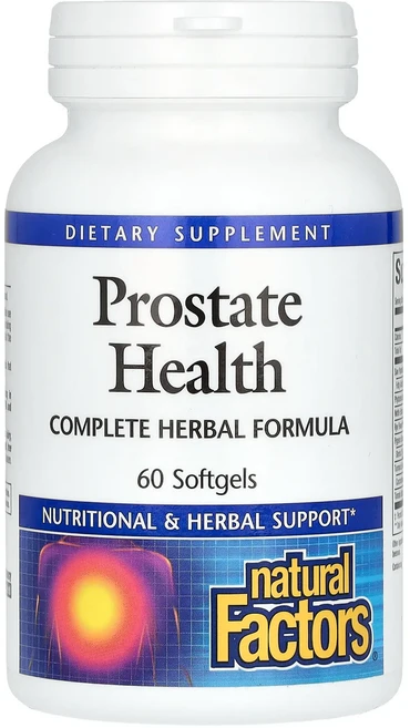 단백질 비타민 철분 마그내슘 칼슘 Natural Factors 전립선 건강 소프트젤 60정 고루고루섭취해주세요, NaturalFactors전립선건강소프트젤60정, 1개 - 쿠팡