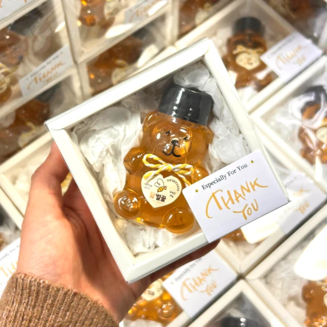 미니 곰돌이꿀 선물세트 단체 답례품 구디백 단체선물, 3개 - 쿠팡