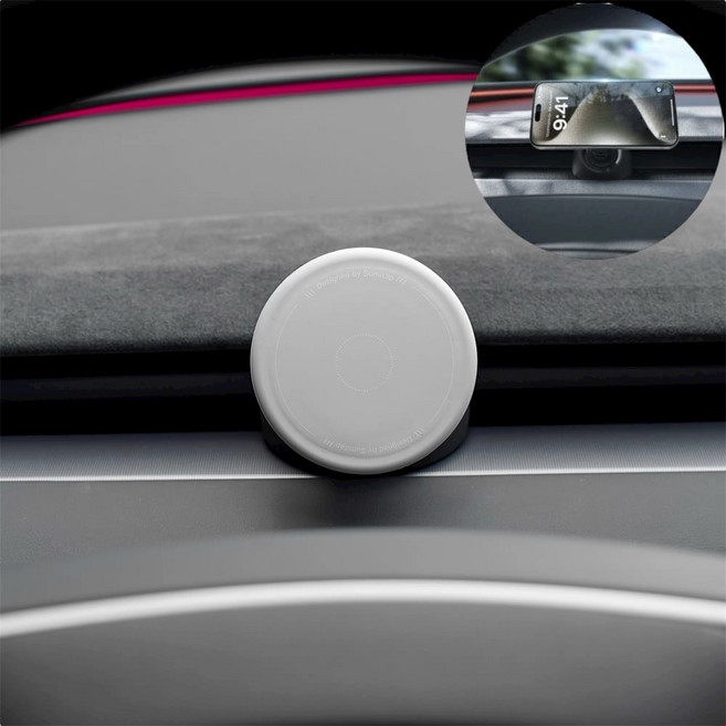 테슬라 모델Y주니퍼 모델YL 모델3하이랜드 YZ 맥세이프 거치대 마운트 홀더, 모델Y주니퍼/모델YL/모델3하이랜드 공용, 마운트(맥세이프 포함)연그레이, 1개