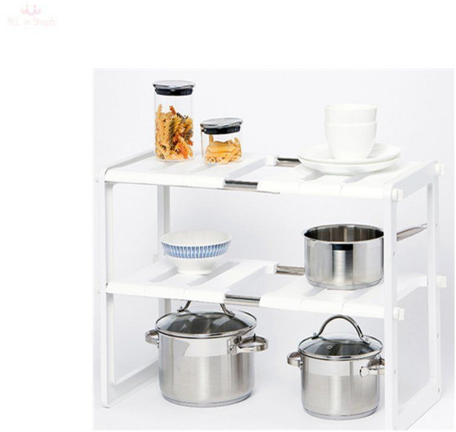 싱크대 너비 조절 선반 넉넉한 수납 정리 주방용품, 쿨그레이