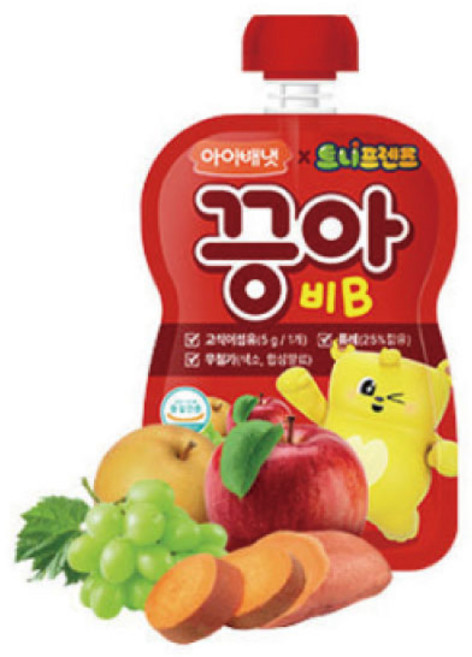 아이배냇 끙아B 유아 야채주스 식이섬유 어린이집간식, 80ml, 1개
