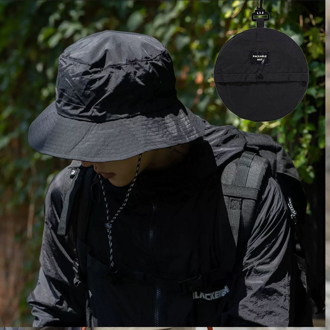 1+1 폴드래블 접는 폴더블 방수 벙거지 모자 버킷햇 등산모자