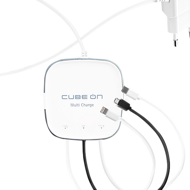 큐브온 멀티 충전기 3포트, 1개